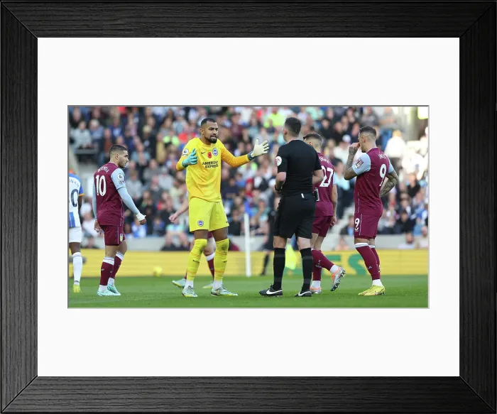 Framed Print : Intense Premier League Clash: Brighton & Hove Albion vs. Aston Villa (13NOV22) Framed Print : Intense Premier League Clash: Brighton & Hove Albion vs. Aston Villa (13NOV22)