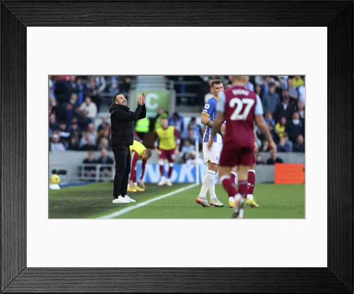 Framed Print : Intense Premier League Showdown: Brighton & Hove Albion vs. Aston Villa (13NOV22)