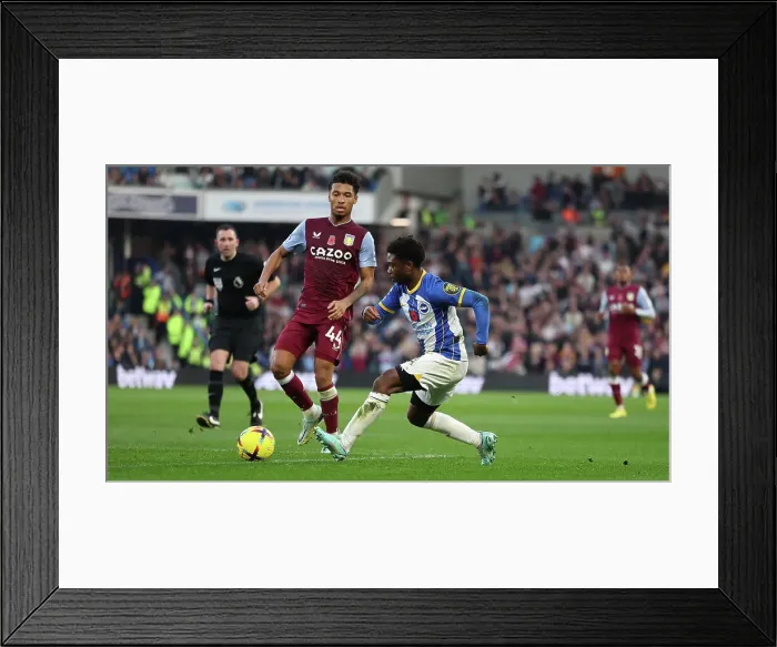 Framed Print : Brighton vs. Aston Villa: A Premier League Battle at American Express Community Stadium - 13 November 2022 Framed Print : Brighton vs. Aston Villa: A Premier League Battle at American Express Community Stadium - 13 November 2022