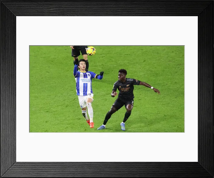 Framed Print : Premier League Showdown: Brighton & Hove Albion vs. Arsenal (31DEC22) - American Express Community Stadium Framed Print : Premier League Showdown: Brighton & Hove Albion vs. Arsenal (31DEC22) - American Express Community Stadium