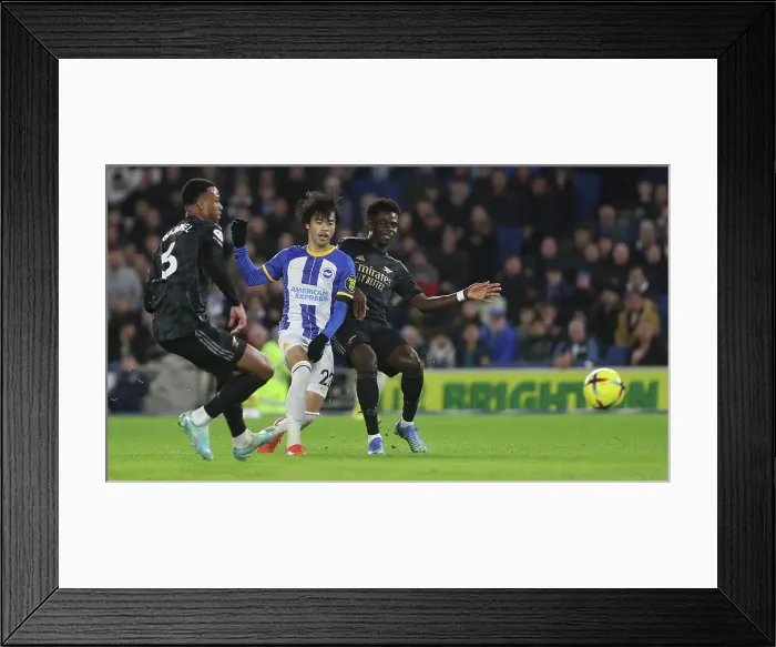 Framed Print : Premier League Showdown: Brighton & Hove Albion vs. Arsenal (31DEC22) - American Express Community Stadium Framed Print : Premier League Showdown: Brighton & Hove Albion vs. Arsenal (31DEC22) - American Express Community Stadium