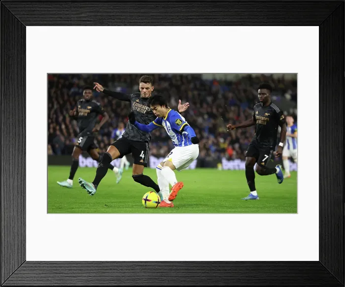 Framed Print : Intense Premier League Showdown: Brighton & Hove Albion vs. Arsenal (31DEC22) Framed Print : Intense Premier League Showdown: Brighton & Hove Albion vs. Arsenal (31DEC22)