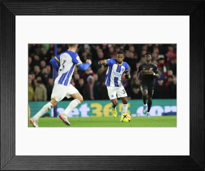 Framed Print : Premier League Clash: Brighton & Hove Albion vs. Arsenal (31DEC22) - American Express Community Stadium Framed Print : Premier League Clash: Brighton & Hove Albion vs. Arsenal (31DEC22) - American Express Community Stadium