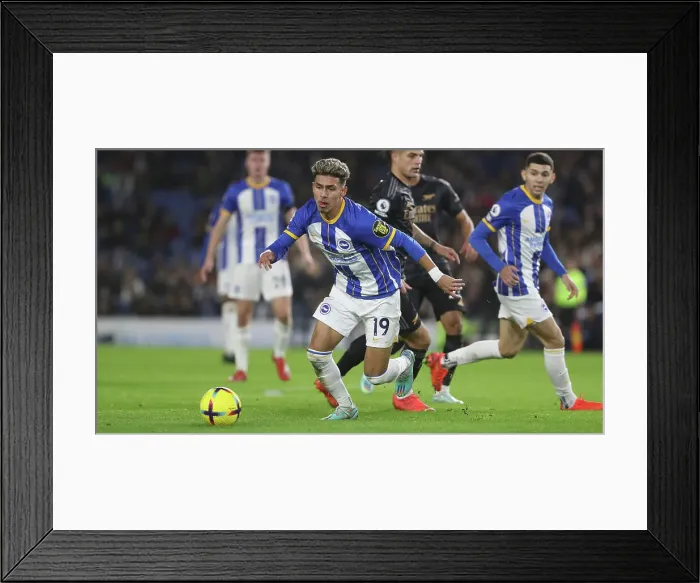 Framed Print : Arsenal Triumph Over Brighton and Hove Albion in Intense Premier League Clash (31DEC22)