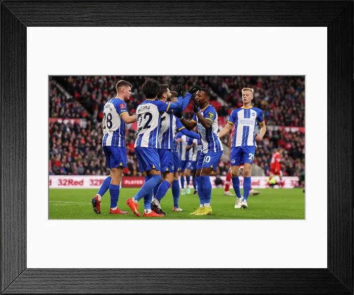 Framed Print : Brighton's Estupinan Braves Middlesbrough's Attack in FA Cup Showdown (07JAN23) Framed Print : Brighton's Estupinan Braves Middlesbrough's Attack in FA Cup Showdown (07JAN23)