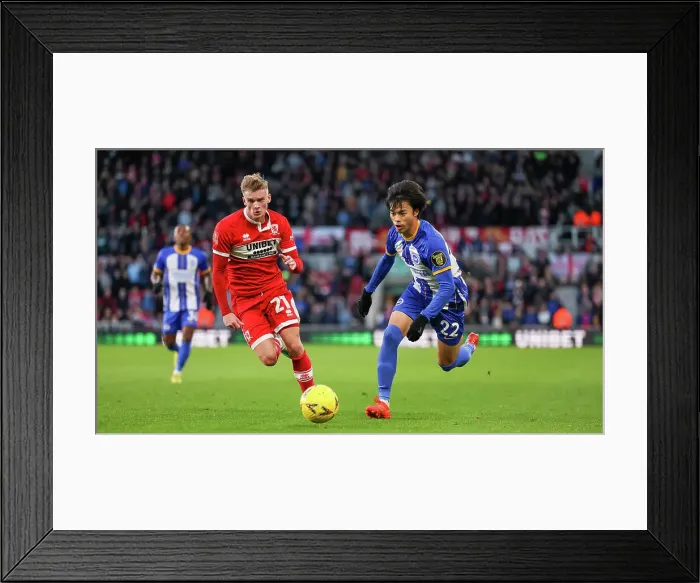 Framed Print : Brighton and Hove Albion Face Off Against Middlesbrough in FA Cup Third Round Clash (07JAN23) Framed Print : Brighton and Hove Albion Face Off Against Middlesbrough in FA Cup Third Round Clash (07JAN23)