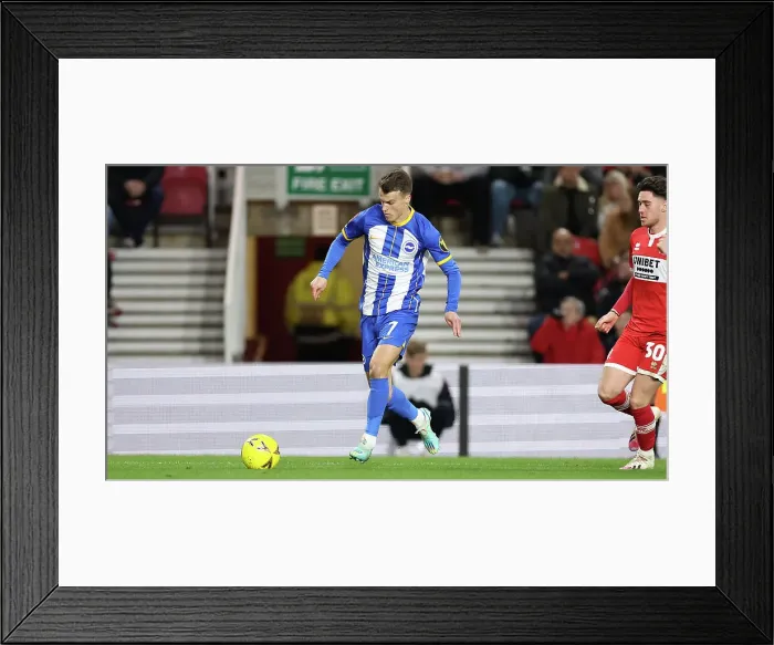 Framed Print : FA Cup Showdown: Middlesbrough vs. Brighton & Hove Albion (07JAN23) - Battle at Riverside Stadium