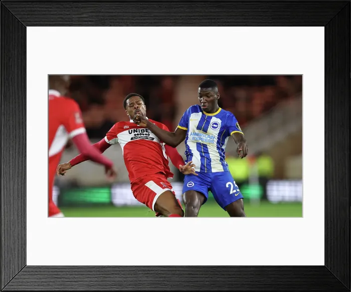 Framed Print : FA Cup Showdown: Brighton and Hove Albion vs. Middlesbrough at Riverside Stadium (07JAN23) Framed Print : FA Cup Showdown: Brighton and Hove Albion vs. Middlesbrough at Riverside Stadium (07JAN23)
