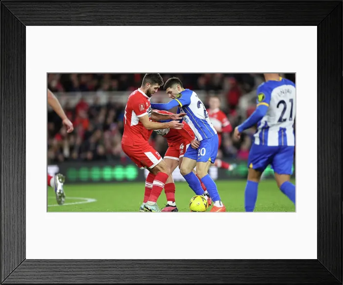 Framed Print : FA Cup Clash: Middlesbrough vs. Brighton & Hove Albion (07JAN23) Framed Print : FA Cup Clash: Middlesbrough vs. Brighton & Hove Albion (07JAN23)