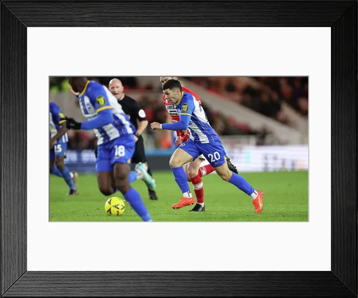 Framed Print : FA Cup Third Round: Intense Clash between Middlesbrough and Brighton & Hove Albion at Riverside Stadium (07.01.23) Framed Print : FA Cup Third Round: Intense Clash between Middlesbrough and Brighton & Hove Albion at Riverside Stadium (07.01.23)