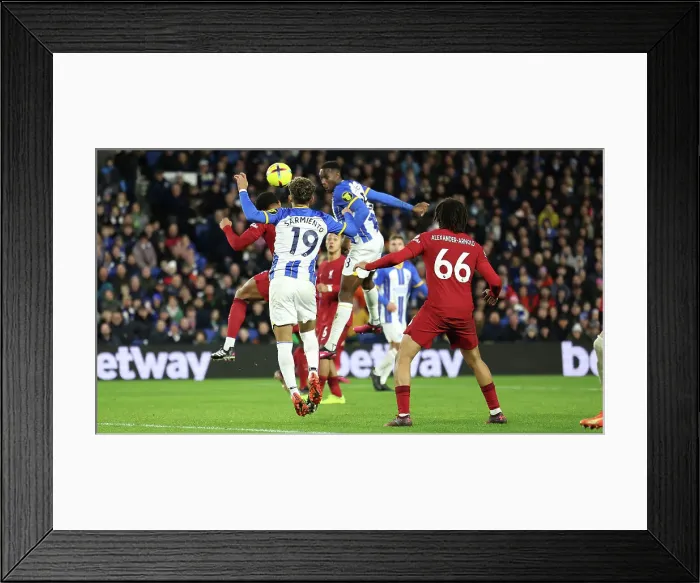 Framed Print : Intense Premier League Showdown: Brighton & Hove Albion vs. Liverpool (14Jan23) Framed Print : Intense Premier League Showdown: Brighton & Hove Albion vs. Liverpool (14Jan23)