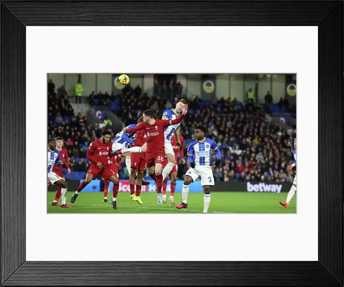 Framed Print : Intense Premier League Showdown: Brighton & Hove Albion vs. Liverpool (14Jan23)