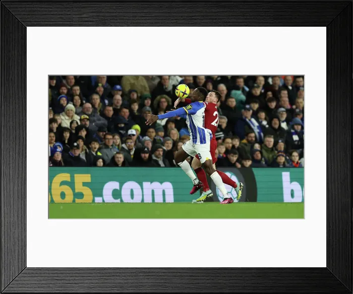 Framed Print : Intense Premier League Showdown: Brighton & Hove Albion vs. Liverpool (14Jan23) Framed Print : Intense Premier League Showdown: Brighton & Hove Albion vs. Liverpool (14Jan23)