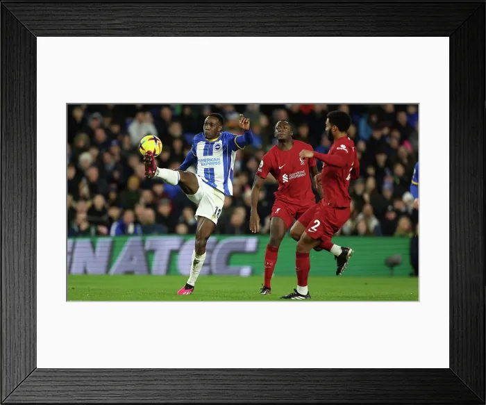 Framed Print : Intense Premier League Showdown: Brighton & Hove Albion vs. Liverpool (14Jan23) Framed Print : Intense Premier League Showdown: Brighton & Hove Albion vs. Liverpool (14Jan23)
