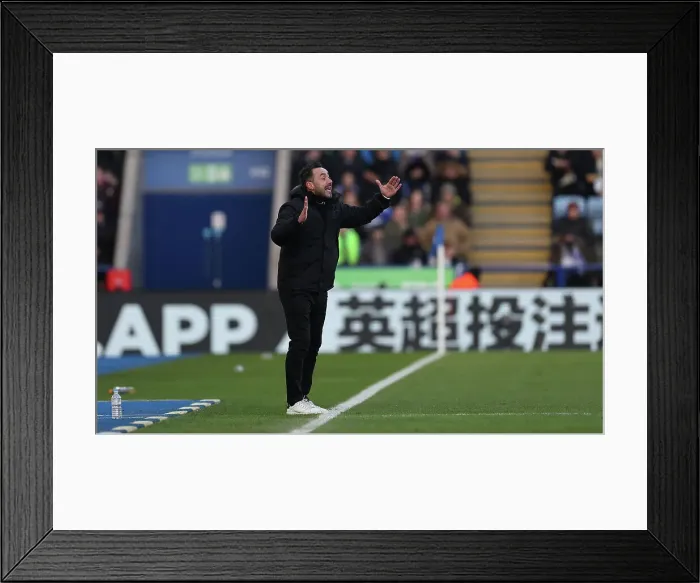 Framed Print : Premier League Clash: Leicester City vs Brighton and Hove Albion (21JAN23) Framed Print : Premier League Clash: Leicester City vs Brighton and Hove Albion (21JAN23)