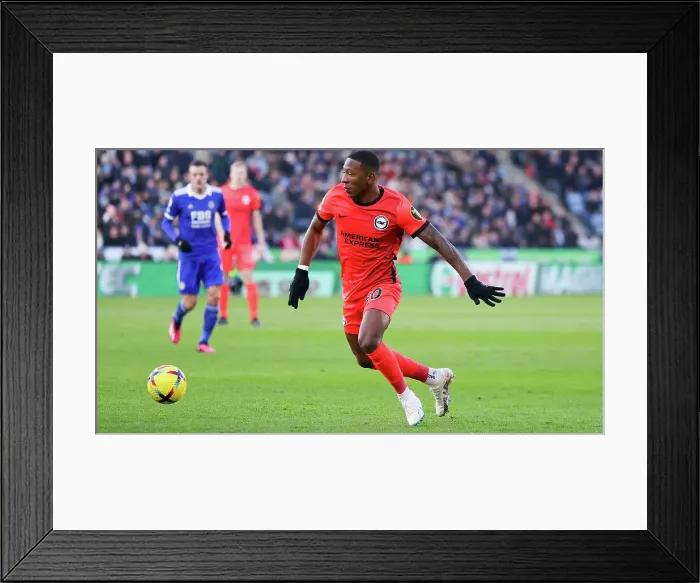 Framed Print : Intense Premier League Battle: Leicester City vs. Brighton & Hove Albion (21JAN23) Framed Print : Intense Premier League Battle: Leicester City vs. Brighton & Hove Albion (21JAN23)