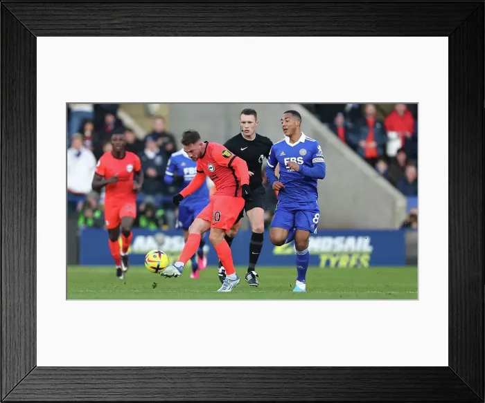 Framed Print : Premier League Clash: Leicester City vs. Brighton & Hove Albion (21JAN23) Framed Print : Premier League Clash: Leicester City vs. Brighton & Hove Albion (21JAN23)
