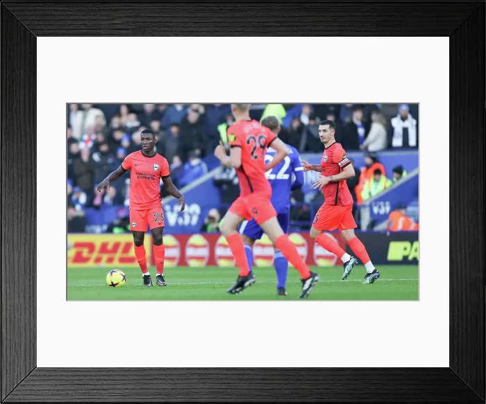 Framed Print : Premier League Clash: Leicester City vs. Brighton & Hove Albion (21JAN23) Framed Print : Premier League Clash: Leicester City vs. Brighton & Hove Albion (21JAN23)