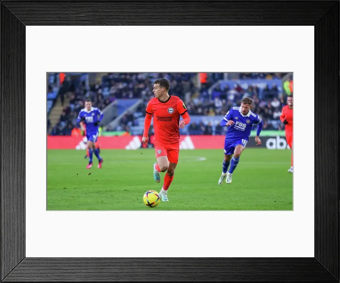Framed Print : Premier League Battle: Leicester City vs. Brighton & Hove Albion (21JAN23) Framed Print : Premier League Battle: Leicester City vs. Brighton & Hove Albion (21JAN23)