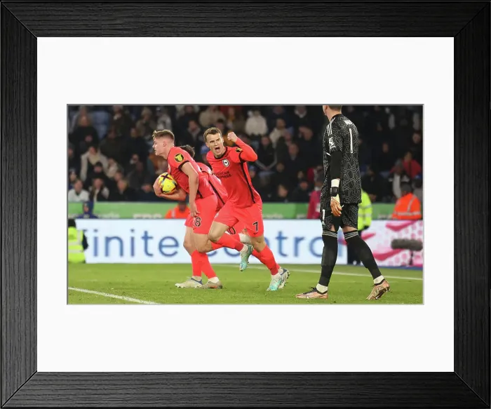 Framed Print : Premier League Clash: Leicester City vs. Brighton and Hove Albion (21JAN23) Framed Print : Premier League Clash: Leicester City vs. Brighton and Hove Albion (21JAN23)