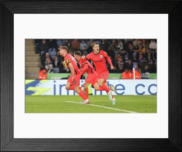 Framed Print : Premier League Showdown: Leicester City vs. Brighton & Hove Albion (21JAN23) Framed Print : Premier League Showdown: Leicester City vs. Brighton & Hove Albion (21JAN23)