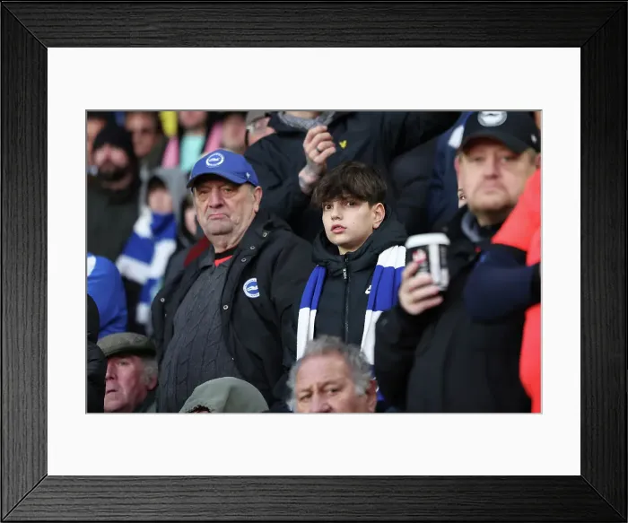 Framed Print : Premier League Clash: Leicester City vs. Brighton & Hove Albion (21JAN23) Framed Print : Premier League Clash: Leicester City vs. Brighton & Hove Albion (21JAN23)