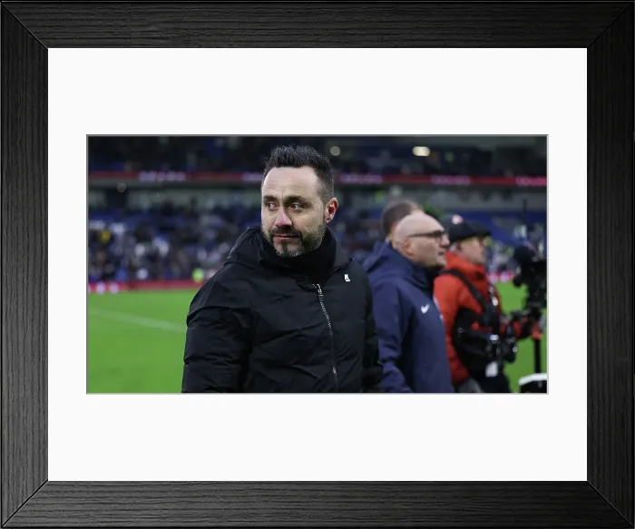 Framed Print : Brighton & Hove Albion vs Liverpool: FA Cup Fourth Round Clash at American Express Community Stadium (29Jan23)