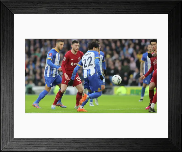 Framed Print : Brighton & Hove Albion vs. Liverpool: FA Cup Fourth Round Clash at American Express Community Stadium (29Jan23) Framed Print : Brighton & Hove Albion vs. Liverpool: FA Cup Fourth Round Clash at American Express Community Stadium (29Jan23)