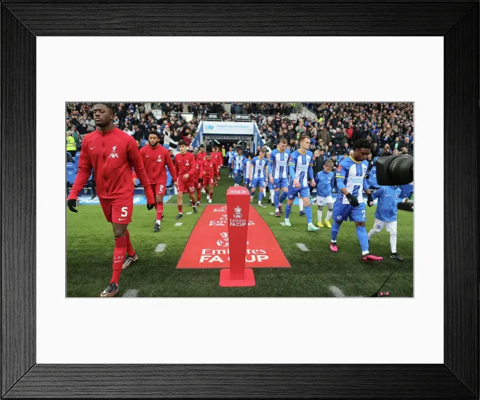 Framed Print : FA Cup Fourth Round: Brighton & Hove Albion vs. Liverpool at American Express Community Stadium (29Jan23) Framed Print : FA Cup Fourth Round: Brighton & Hove Albion vs. Liverpool at American Express Community Stadium (29Jan23)