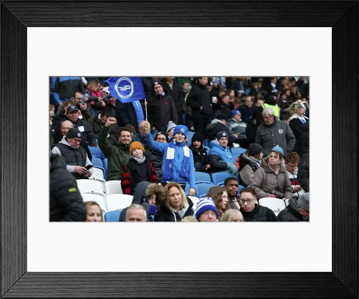 Framed Print : Brighton & Hove Albion vs Liverpool: FA Cup Fourth Round Clash at American Express Community Stadium (29Jan23)