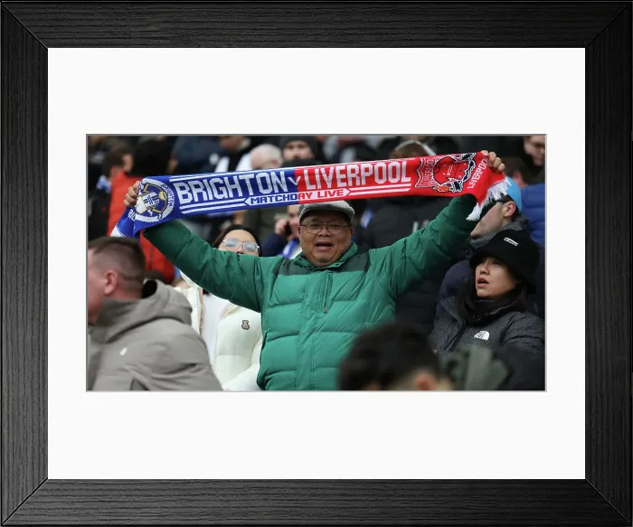 Framed Print : Brighton & Hove Albion vs. Liverpool: FA Cup Fourth Round Clash at American Express Community Stadium (29Jan23)