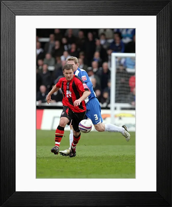 Framed Print : Brighton & Hove Albion Away Games at Hartlepool United (2009-10 Season)