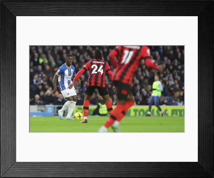 Framed Print : Intense Premier League Clash: Brighton & Hove Albion vs. Bournemouth (04FEB23) Framed Print : Intense Premier League Clash: Brighton & Hove Albion vs. Bournemouth (04FEB23)