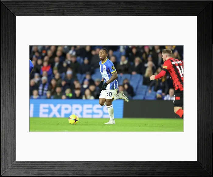 Framed Print : Brighton vs Bournemouth: Intense Premier League Clash at American Express Community Stadium (04FEB23) Framed Print : Brighton vs Bournemouth: Intense Premier League Clash at American Express Community Stadium (04FEB23)