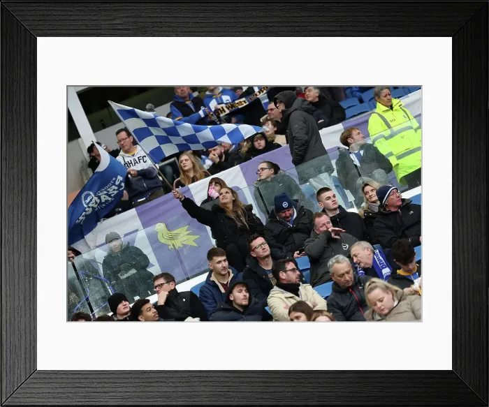 Framed Print : Intense Clash: Brighton vs. Bournemouth in the Premier League (04FEB23)