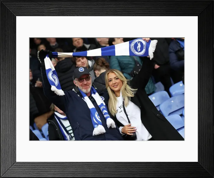 Framed Print : Premier League Clash: Crystal Palace vs. Brighton & Hove Albion - Selhurst Park Showdown (11FEB23)