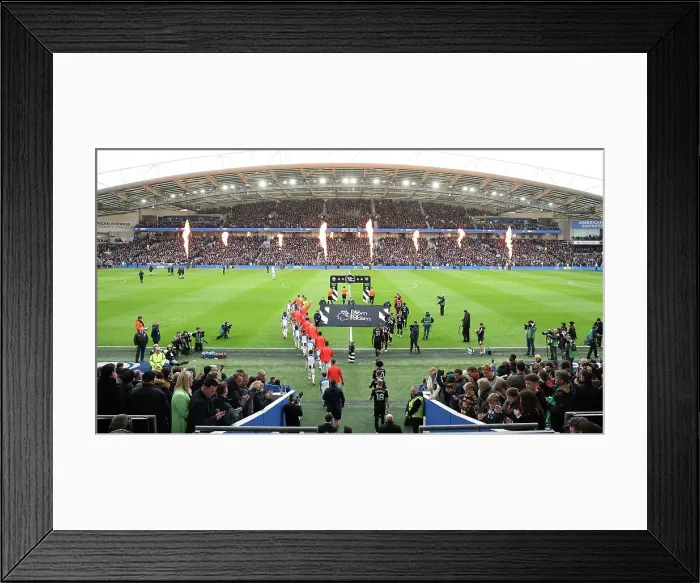 Framed Print : Brighton and Hove Albion vs Fulham: Intense Premier League Clash at American Express Community Stadium (18FEB23) Framed Print : Brighton and Hove Albion vs Fulham: Intense Premier League Clash at American Express Community Stadium (18FEB23)