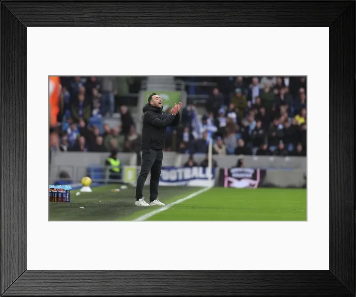 Framed Print : Intense Premier League Clash: Brighton & Hove Albion vs. Fulham (18Feb23) Framed Print : Intense Premier League Clash: Brighton & Hove Albion vs. Fulham (18Feb23)