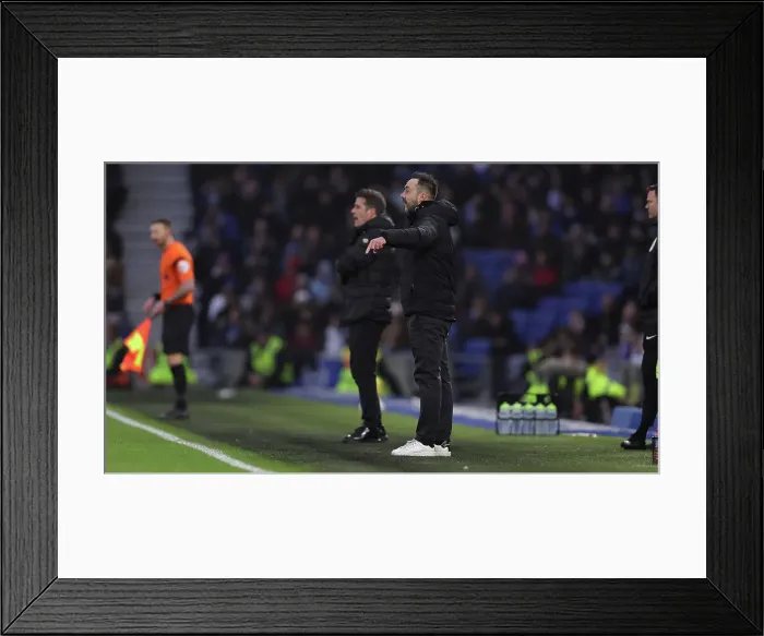 Framed Print : Intense Premier League Clash: Brighton & Hove Albion vs. Fulham (18Feb23) Framed Print : Intense Premier League Clash: Brighton & Hove Albion vs. Fulham (18Feb23)