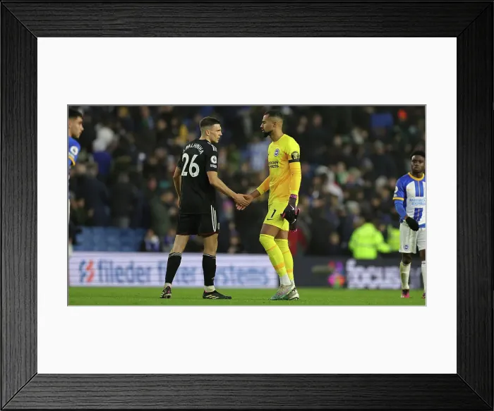 Framed Print : Intense Premier League Clash: Brighton & Hove Albion vs. Fulham (18FEB23) Framed Print : Intense Premier League Clash: Brighton & Hove Albion vs. Fulham (18FEB23)