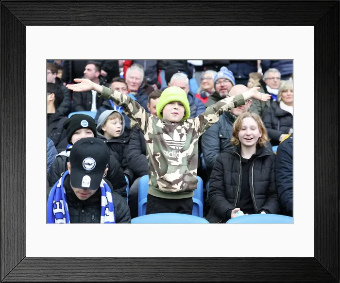 Framed Print : Intense Premier League Clash: Brighton & Hove Albion vs. Fulham (18FEB23) Framed Print : Intense Premier League Clash: Brighton & Hove Albion vs. Fulham (18FEB23)