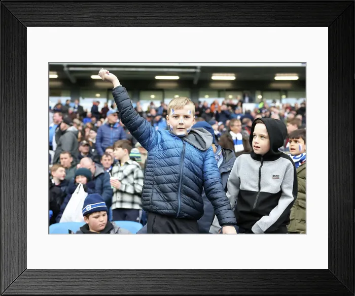 Framed Print : Intense Premier League Clash: Brighton & Hove Albion vs. Fulham (18Feb23) Framed Print : Intense Premier League Clash: Brighton & Hove Albion vs. Fulham (18Feb23)