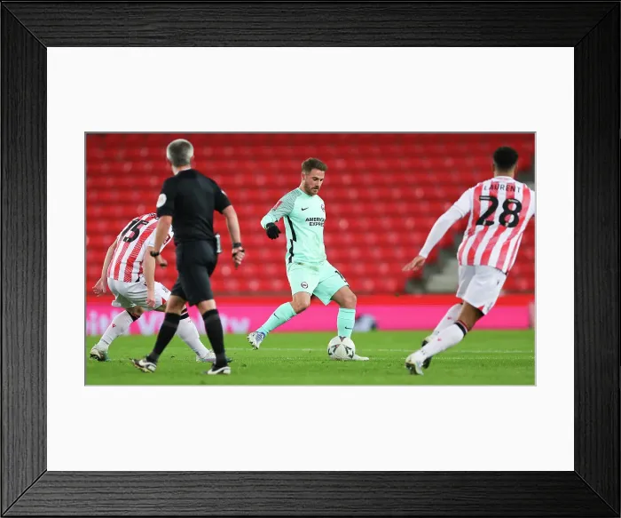 Framed Print : Intense FA Cup Fifth Round Clash: Stoke City vs. Brighton and Hove Albion (28FEB23) Framed Print : Intense FA Cup Fifth Round Clash: Stoke City vs. Brighton and Hove Albion (28FEB23)