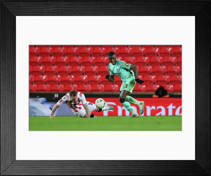 Framed Print : Intense FA Cup Fifth Round Clash: Stoke City vs. Brighton and Hove Albion (28FEB23) Framed Print : Intense FA Cup Fifth Round Clash: Stoke City vs. Brighton and Hove Albion (28FEB23)