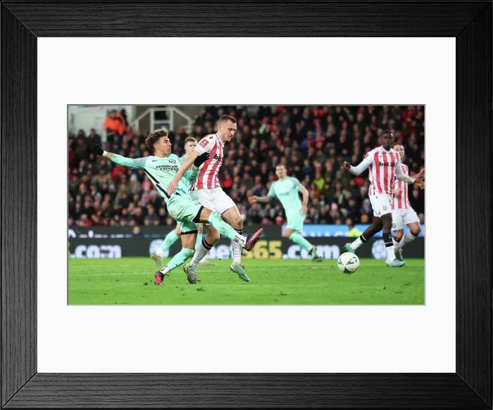 Framed Print : Intense FA Cup Fifth Round Clash: Stoke City vs. Brighton and Hove Albion (28FEB23) Framed Print : Intense FA Cup Fifth Round Clash: Stoke City vs. Brighton and Hove Albion (28FEB23)