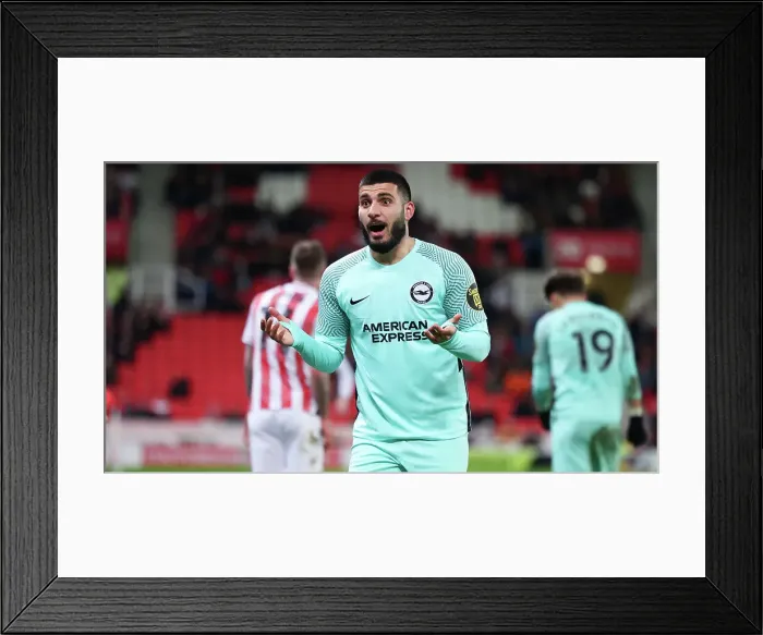 Framed Print : Intense FA Cup Fifth Round Clash: Stoke City vs. Brighton and Hove Albion (28FEB23) Framed Print : Intense FA Cup Fifth Round Clash: Stoke City vs. Brighton and Hove Albion (28FEB23)