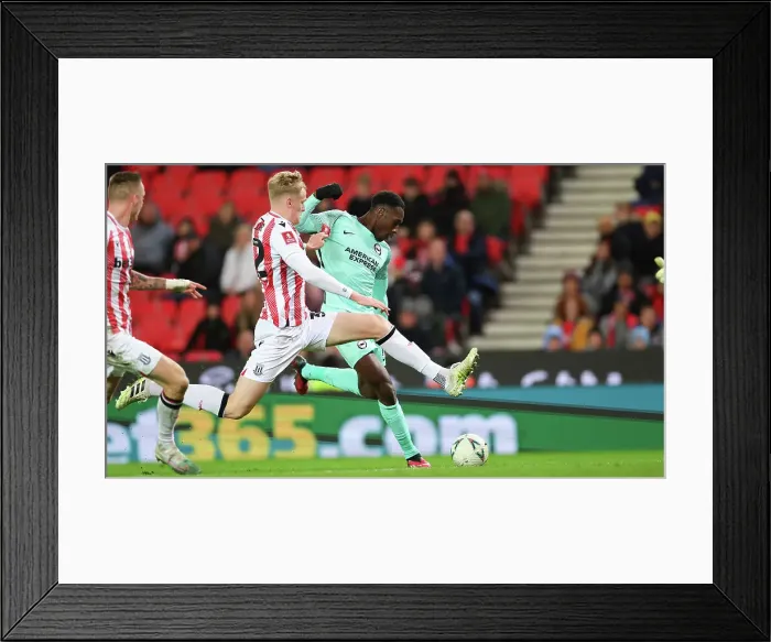 Framed Print : Intense FA Cup Fifth Round Clash: Stoke City vs. Brighton and Hove Albion (28FEB23) Framed Print : Intense FA Cup Fifth Round Clash: Stoke City vs. Brighton and Hove Albion (28FEB23)