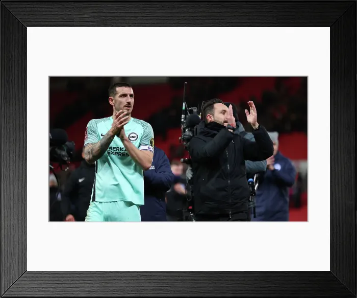 Framed Print : Intense FA Cup Fifth Round Clash: Stoke City vs. Brighton and Hove Albion (28FEB23)