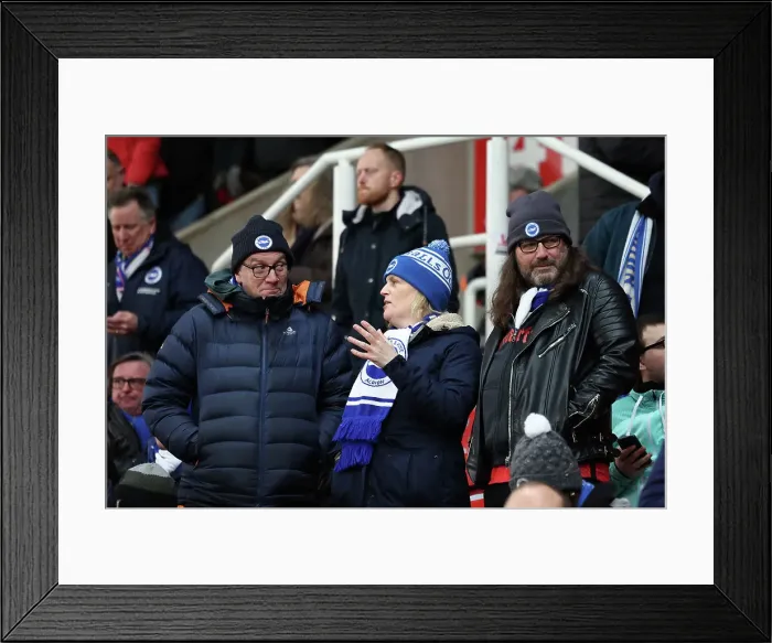 Framed Print : Intense FA Cup Fifth Round Clash: Stoke City vs. Brighton and Hove Albion (28FEB23) Framed Print : Intense FA Cup Fifth Round Clash: Stoke City vs. Brighton and Hove Albion (28FEB23)