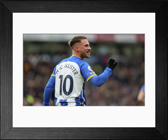 Framed Print : Mac Allister Scores Penalty: Brighton Leads 1-0 Against West Ham United (04MAR23) Framed Print : Mac Allister Scores Penalty: Brighton Leads 1-0 Against West Ham United (04MAR23)